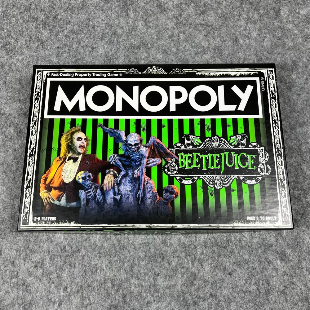 USAOPOLY Monopoly Beetlejuice Board Game Collector Edition Complete 2019‎